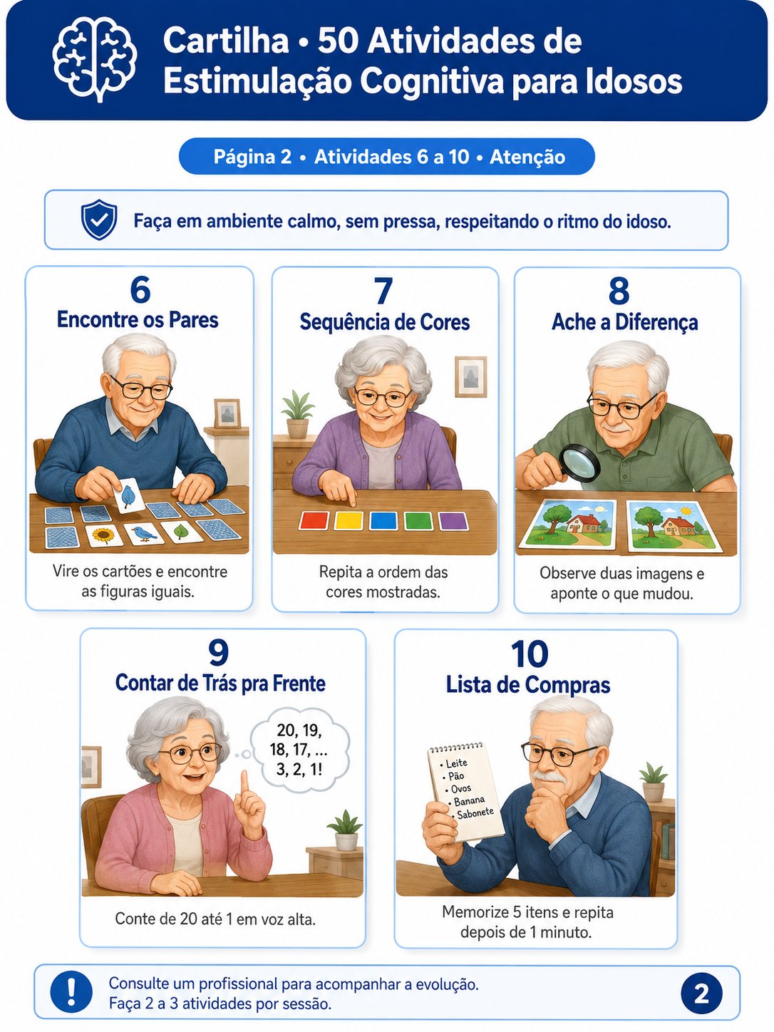 Cartilha: 50 Atividades de Estimulação Cognitiva